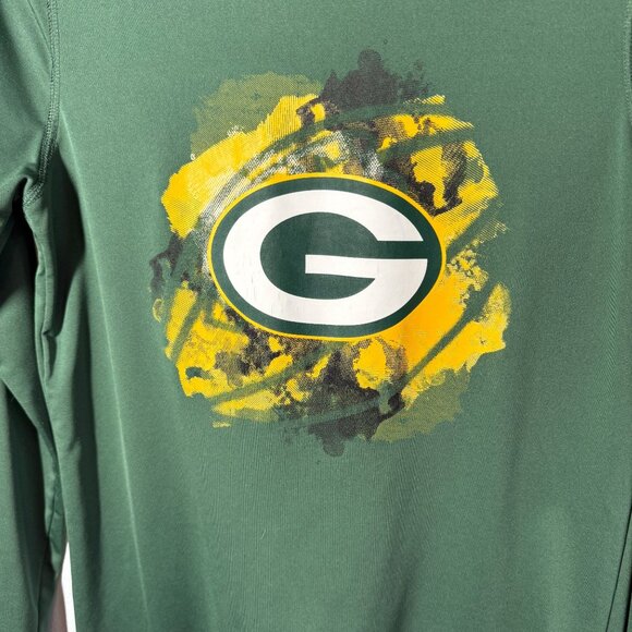 NFL Green Bay Packers Performance Top Boys Large Long Sleeve Crewneck Gameday - Picture 5 of 9